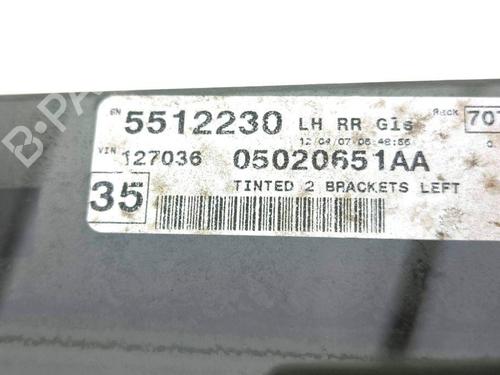 Rear left door window CHRYSLER GRAND VOYAGER V (RT) 2.8 CRD | BP28878652C20 