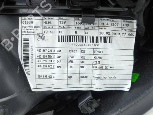 Rear left panel AUDI A6 Allroad C7 (4GH, 4GJ) 3.0 TDI quattro | BP29752551C60