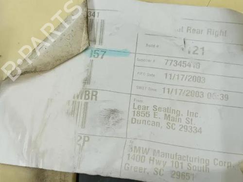 Rear seat BMW X5 (E53) 3.0 i | BP28858050C17 