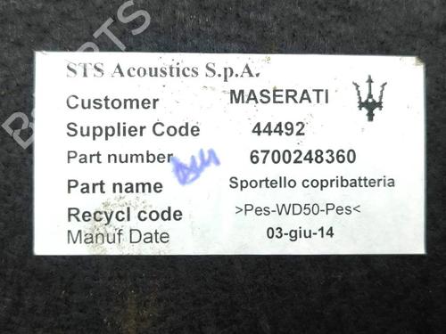 Boot lining MASERATI GHIBLI III (M157) 3.0 D | BP36180709I3 - Image 6