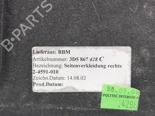 Boot lining VW PHAETON (3D1, 3D2, 3D3, 3D4, 3D6, 3D7, 3D8, 3D9) 3.0 V6 TDI 4motion | BP39990748I3 - Image 7