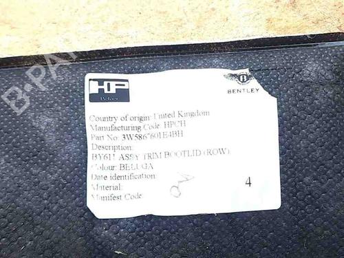 Boot lining BENTLEY CONTINENTAL FLYING SPUR (3W_) 6.0 | BP28883631I3 