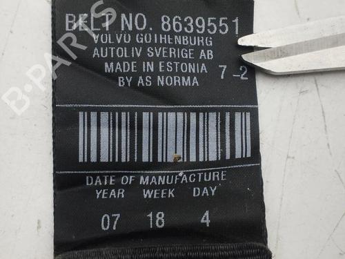 Rear left seatbelt VOLVO V50 (545) 1.6 D | BP28895613I29 