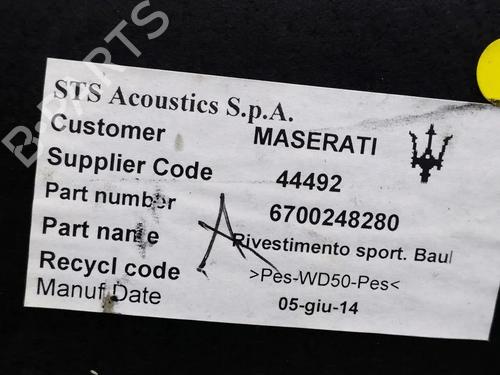Boot lining MASERATI GHIBLI III (M157) 3.0 D | BP36187639I3 - Image 3