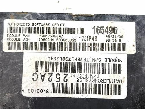 Engine control unit (ECU) CHRYSLER GRAND VOYAGER V (RT) 3.8 | BP32678725M57 - Image 8