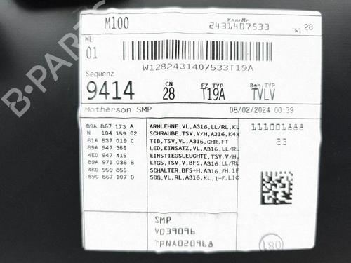 Front left panel AUDI Q4 E-TRON SUV (F4B) 45 | BP39485889C58 - Image 13
