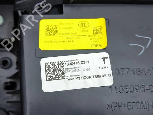 Rear right panel TESLA MODEL 3 (5YJ3) EV | BP36065683C61 - Image 7