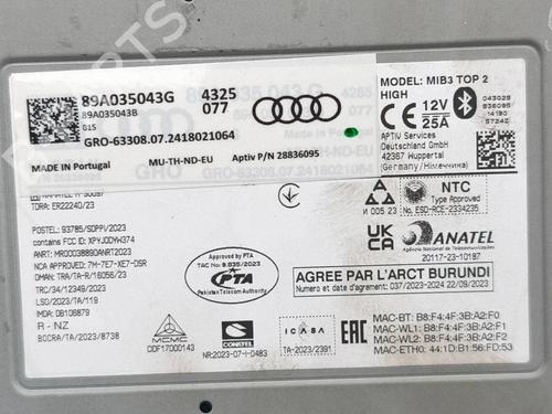 Electronic module AUDI Q4 E-TRON SUV (F4B) 45 | BP39512182M83 - Image 7