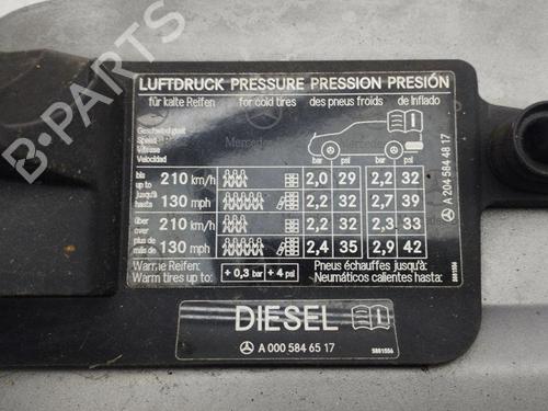 Fuel door actuator MERCEDES-BENZ C-CLASS (W204) C 220 CDI (204.002) | BP28885794E18 