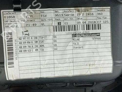 Front left panel AUDI A6 C7 (4G2, 4GC) 1.8 TFSI | BP33643506C58  - Image 6
