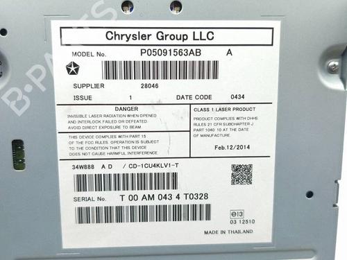 Módulo eletrónico JEEP CHEROKEE (KL) 2.0 CRD 4x4 | BP37434168M83 - Image 6