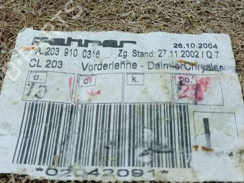 Right front seat MERCEDES-BENZ C-CLASS (W203) C 220 CDI (203.006, 203.008) | BP28841562C16 