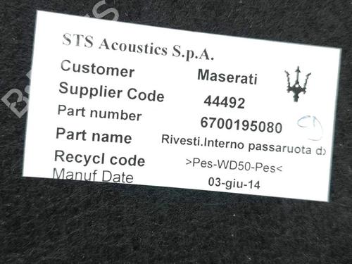 Boot lining MASERATI GHIBLI III (M157) 3.0 D | BP36180716I3  - Image 8