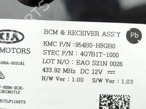 Control unit KIA STONIC (YB) 1.0 T-GDi | BP40208405M11 - Image 10