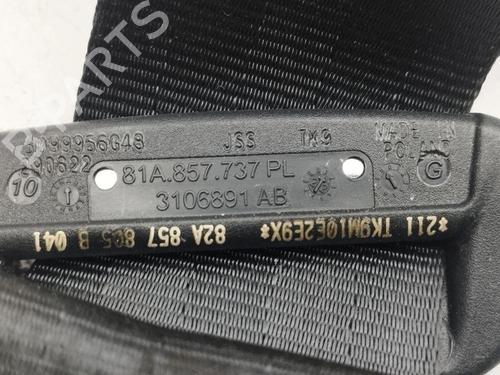 Rear right seatbelt AUDI A1 Sportback (8XA, 8XF) 1.0 TFSI | BP28901469I28 