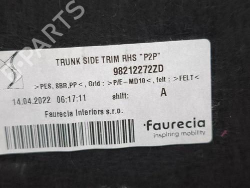Boot lining DS DS 7 Crossback (J4_, JR_, JC_) 1.5 BlueHDi 130 (JCYHZJ, JCYHZR) | BP38227979I3 - Image 11