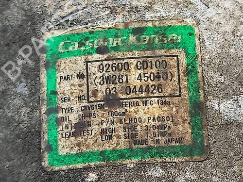 AC compressor NISSAN 350Z Roadster (Z33) 3.5 (AAZ33) | BP30661192M34 