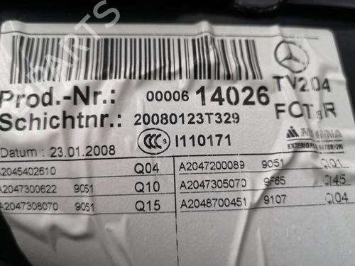 Rear right panel MERCEDES-BENZ C-CLASS (W204) C 220 CDI (204.008) | BP28869848C61 