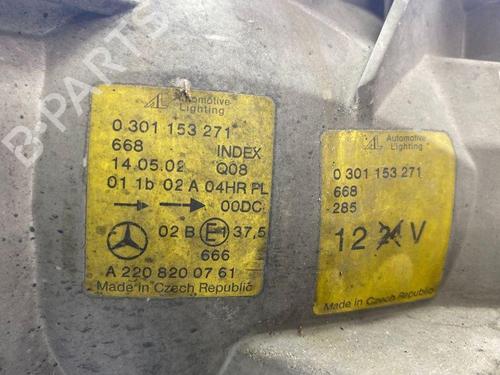 Left headlight MERCEDES-BENZ S-CLASS (W220, V220) S 320 CDI (220.026, 220.126) | BP28891987C28 