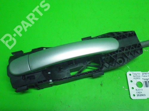 Used Rear left exterior door handle SKODA FABIA II Combi (545) 1.2 TSI (86 hp) 6371804