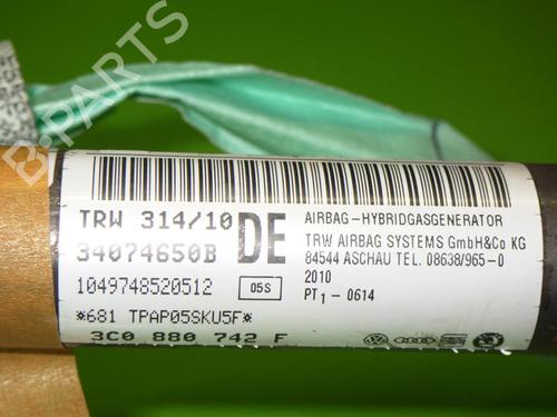 Right curtain airbag VW PASSAT ALLTRACK B7 (365) 2.0 TDI | BP14731464C12 