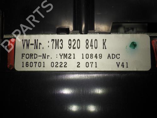 Instrument cluster VW SHARAN (7M8, 7M9, 7M6) 1.9 TDI | BP18967573C47 