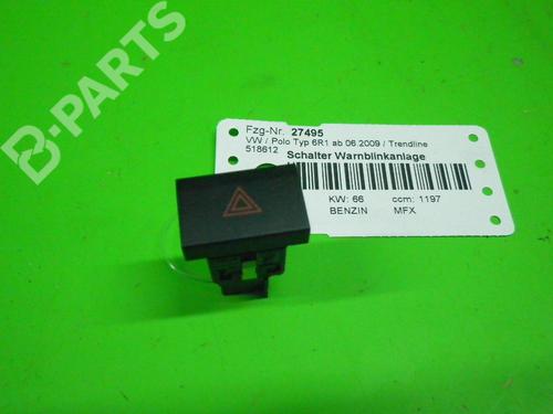 Used Warning switch VW POLO V (6R1, 6C1) 1.2 TSI (90 hp) 6370862
