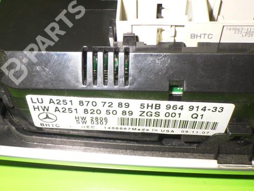 Climate control MERCEDES-BENZ M-CLASS (W164) ML 320 CDI 4-matic (164.122) | BP6392758I5 