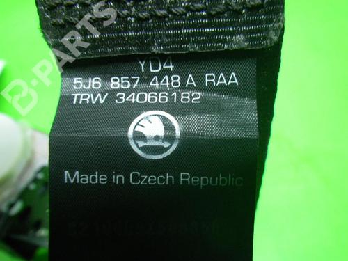 Rear right seatbelt SKODA FABIA II (542) 1.2 12V | BP6673606I28 