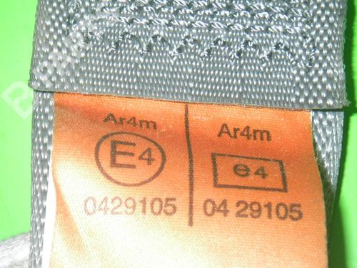 Rear left seatbelt DAEWOO REZZO (U100) 2.0 | BP6665278I29 
