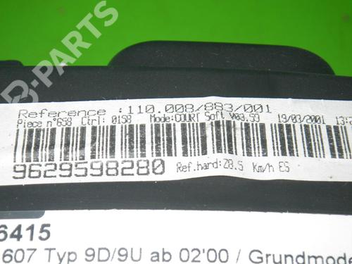 Instrument cluster PEUGEOT 607 (9D, 9U) 2.0 | BP6366953C47 