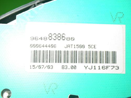Instrument cluster PEUGEOT 206 CC (2D) 1.6 16V (2DNFUF, 2DNFUR) | BP6375713C47 