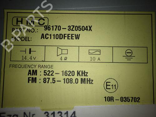 Radio HYUNDAI i40 I CW (VF) 1.7 CRDi | BP15189326E6 