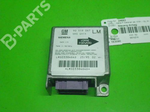 Used ECU airbags OPEL ASTRA F Estate (T92) 1.6 i (F35, M35) (71 hp) 6348883