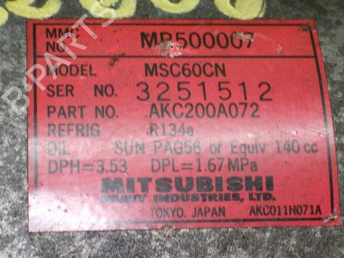 AC compressor MITSUBISHI SPACE STAR MPV (DG_A) 1.6 16V (DG3A) | BP38314003M34 - Image 4