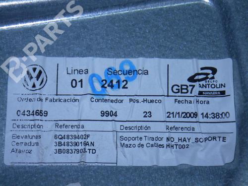 Rear right window mechanism VW POLO (9N_, 9A_) 1.4 16V | BP6670912C25 