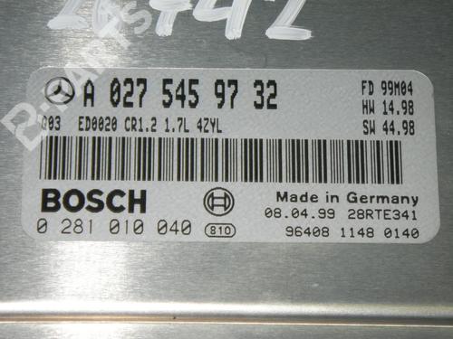 Control unit MERCEDES-BENZ A-CLASS (W168) A 160 CDI (168.007) | BP6366289M11 