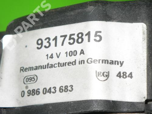 Alternator OPEL OMEGA B Estate (V94) 2.2 16V (F35, M35, P35) | BP6364107M7 