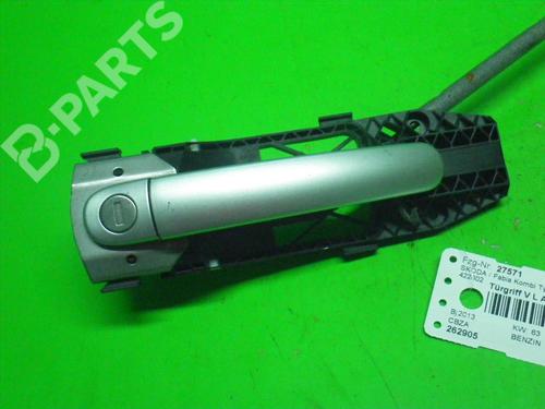 Used Front left exterior door handle SKODA FABIA II Combi (545) 1.2 TSI (86 hp) 6371806
