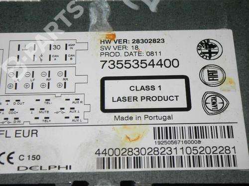 Radio FIAT GRANDE PUNTO (199_) 1.4 (199AXB11, 199AXB1A, 199BXB1A, 199AXL1A) | BP6364873E6 