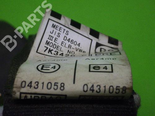 Front right seatbelt TOYOTA COROLLA Verso (_E12_) 2.0 D-4D (CDE120_, CDE120R) | BP6637029I25 