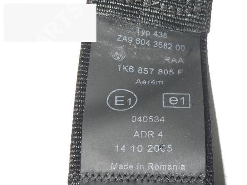 Rear left seatbelt VW GOLF V (1K1) 1.4 16V | BP6644125I29
