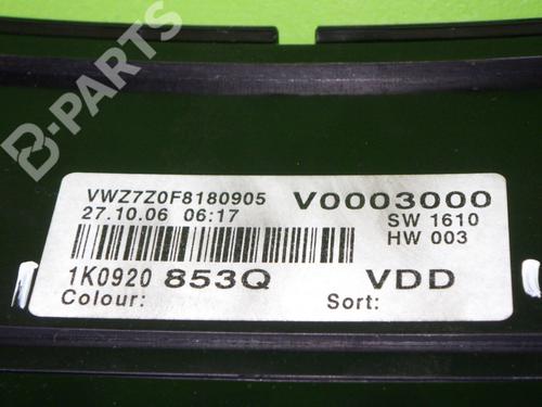 Instrument cluster VW GOLF V (1K1) 1.9 TDI | BP11937969C47 