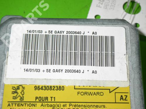 ECU airbags PEUGEOT 206 Hatchback (2A/C) 1.1 i | BP6345372M53 