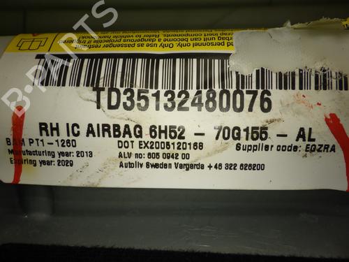 Right curtain airbag LAND ROVER FREELANDER 2 (L359) 2.2 TD4 4x4 | BP24118233C12 