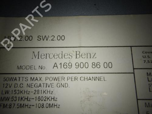 Radio MERCEDES-BENZ A-CLASS (W169) A 170 (169.032, 169.332) | BP31984201E6