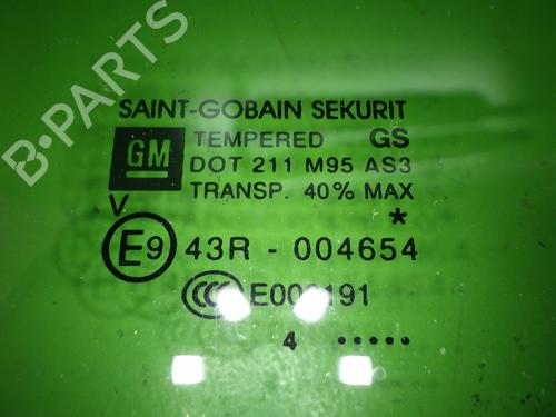Rear right door window OPEL CORSA E (X15) 1.4 (08, 68) | BP16162762C21 