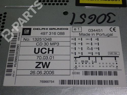 Radio OPEL ASTRA H GTC (A04) 1.6 (L08) | BP6833027E6 