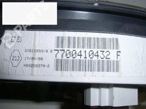 Instrument cluster RENAULT CLIO II (BB_, CB_) 1.2 (BB0A, BB0F, BB10, BB1K, BB28, BB2D, BB2H, CB0A,... | BP6407842C47 