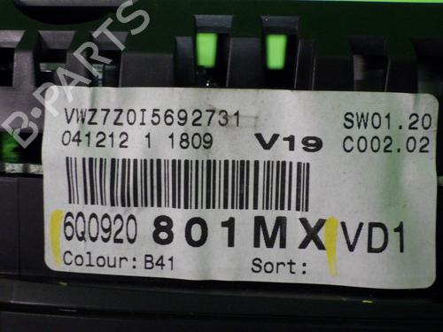 Instrument cluster VW POLO IV (9N_, 9A_) 1.4 TDI | BP17110578C47 